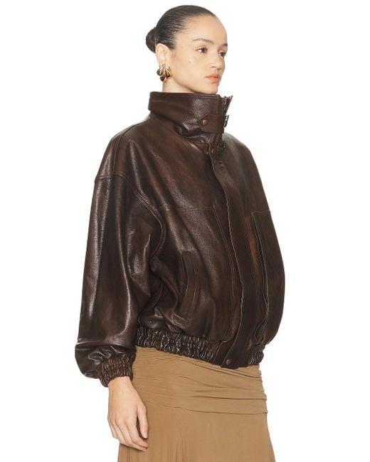 Magda Butrym Brown Aviator Jacket