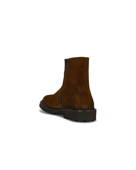Common Projects Brown Suede Zipper Boot Piuma for men