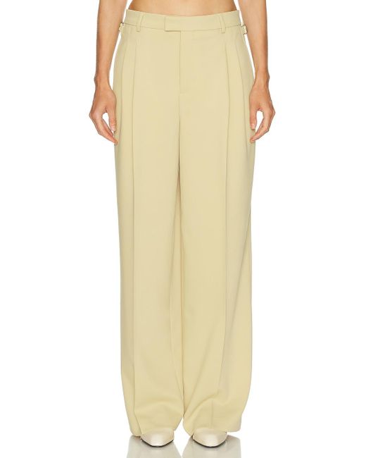 AMI Yellow Tailored Trouser