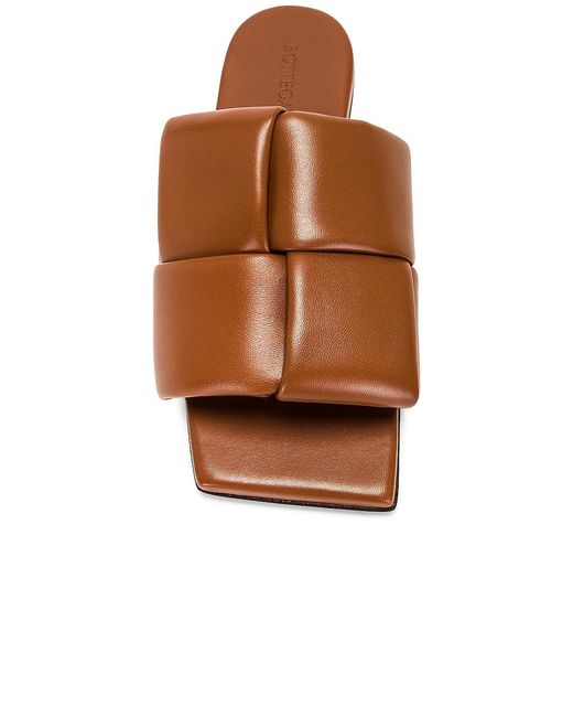 Bottega Veneta Brown Patch Mule Flat Sandal