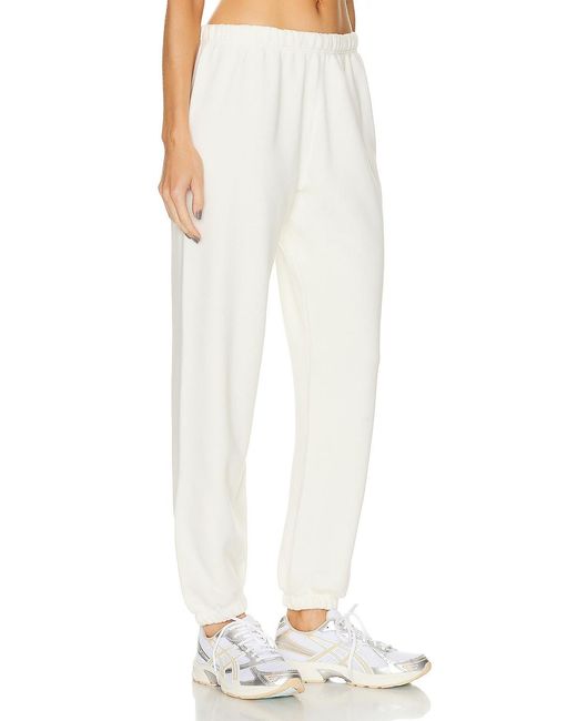 ÉTERNE White Classic Sweatpant