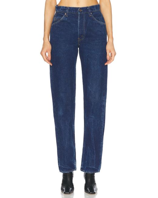 aligrace Blue Classic Relaxed Customs Straight Jeans