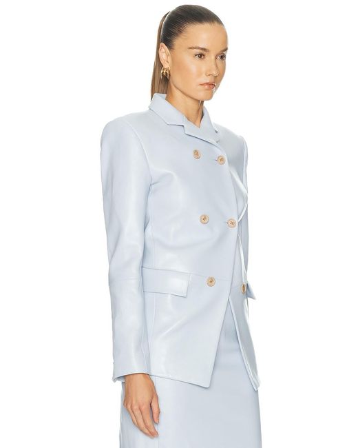 Khaite Blue Rolo Jacket