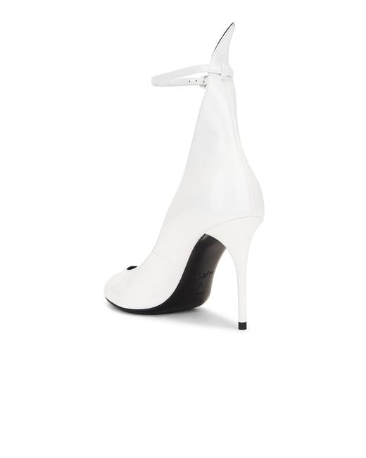 Alaïa White Ankle Strap Pump