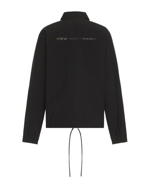 Post Archive Faction PAF 8.0 Coach Jacket Right in Black for Men