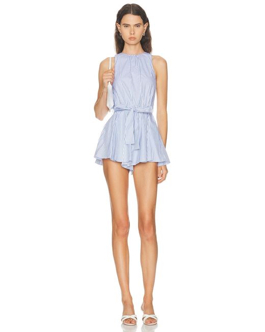 Caroline Constas Blue Lara Romper