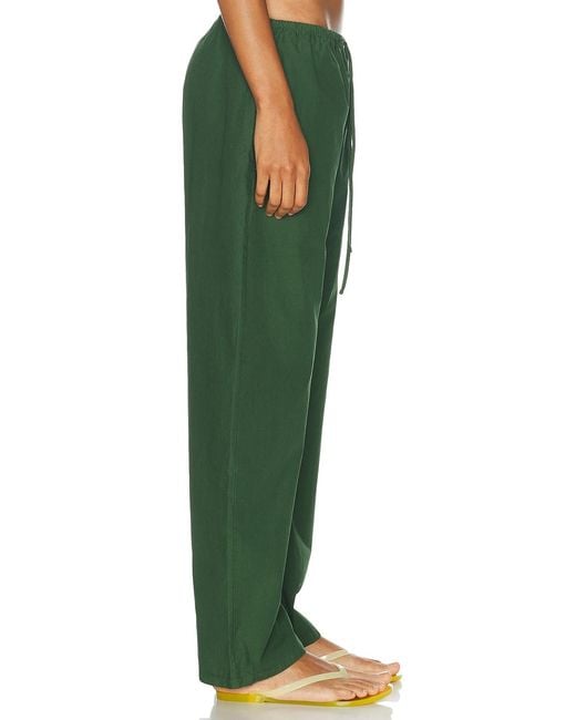 Leset Green Kyoto Drawstring Pant