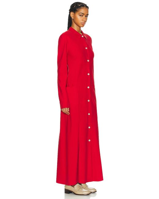 The Row Red Myra Dress