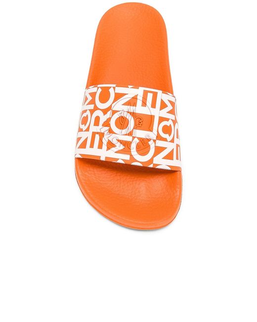Moncler Orange Slippers