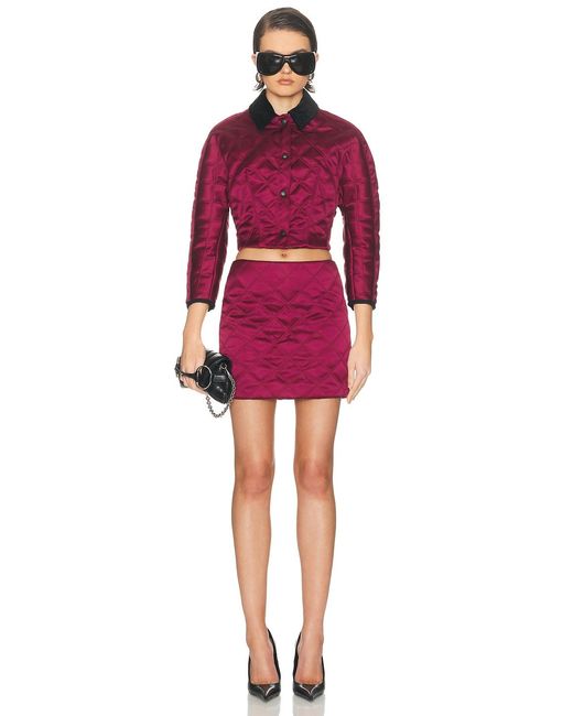 Atlein Red Mini Skirt