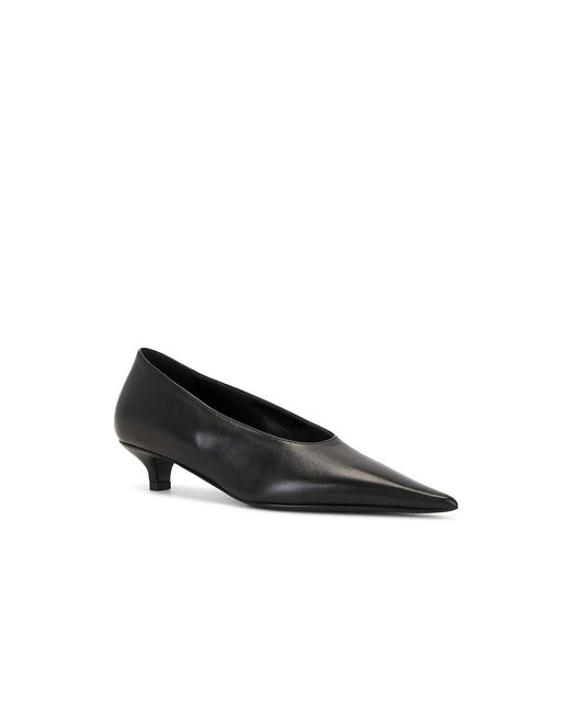 Totême  Black Sharp Nappa Kitten Pumps