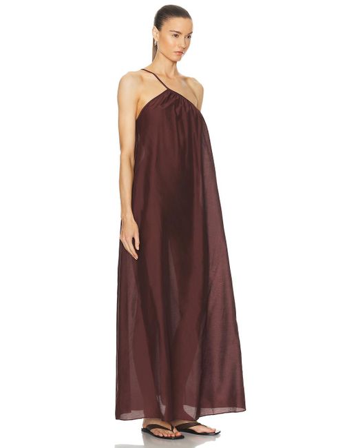 Matteau Purple Voluminous One Shoulder Dress