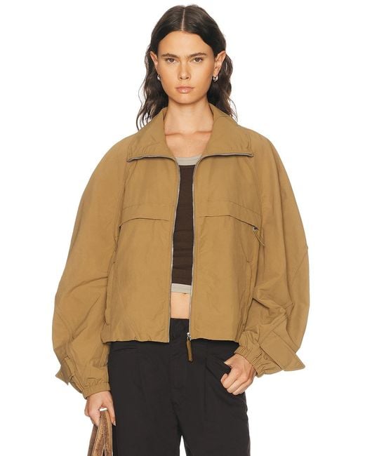 Acne Natural Odill Peach Nylon Jacket