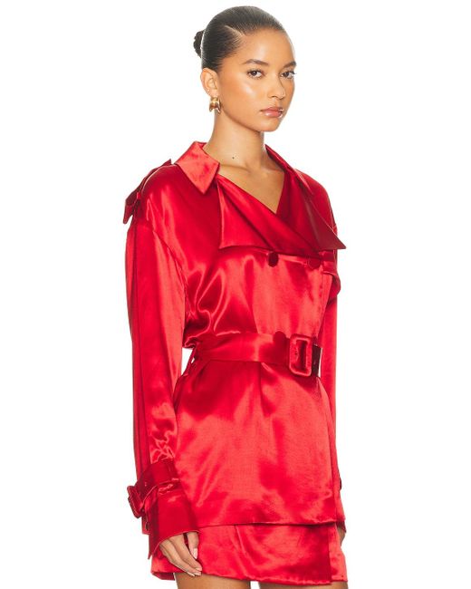 Ferragamo Red Double Breasted Jacket