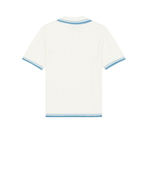 Casablanca White Boucle Polo for men