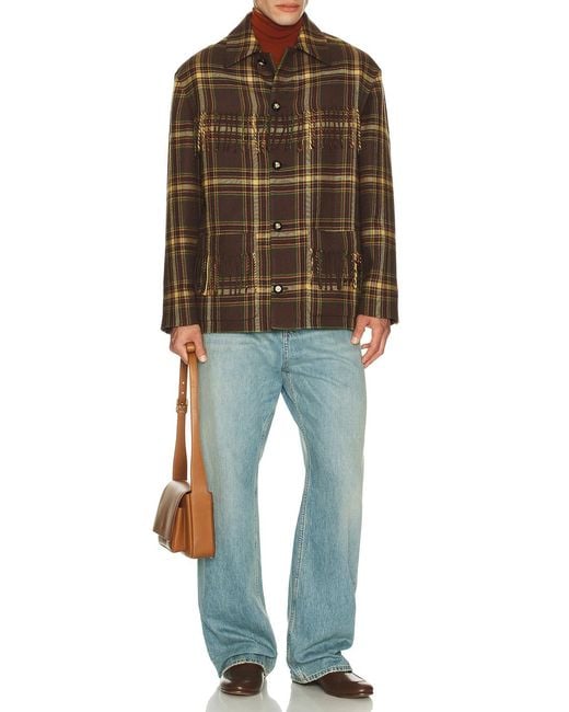 Valentino Brown Caban Jacket for men
