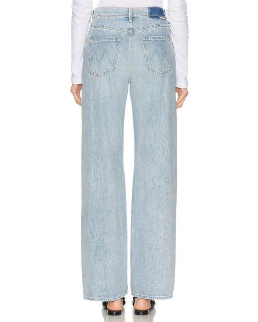 Mother Blue The Dodger Button Hover Cuff Jeans