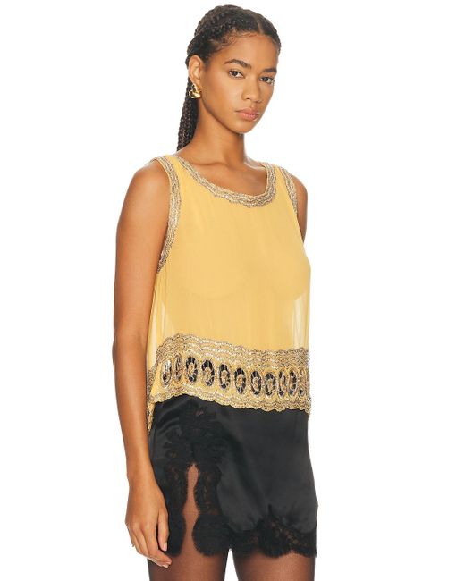 Bode Black Ducat Tank Top