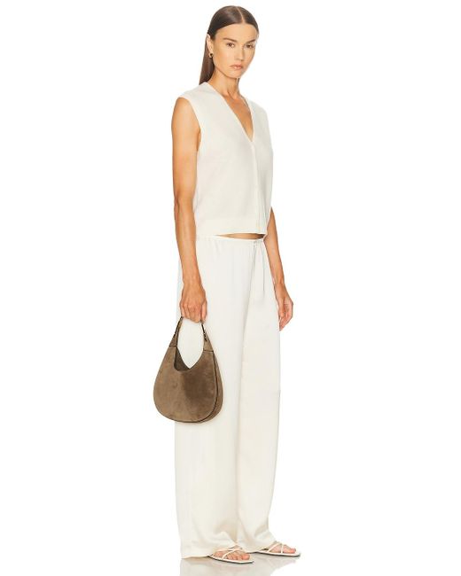 SAVETTE Brown Small Florence Hobo Bag