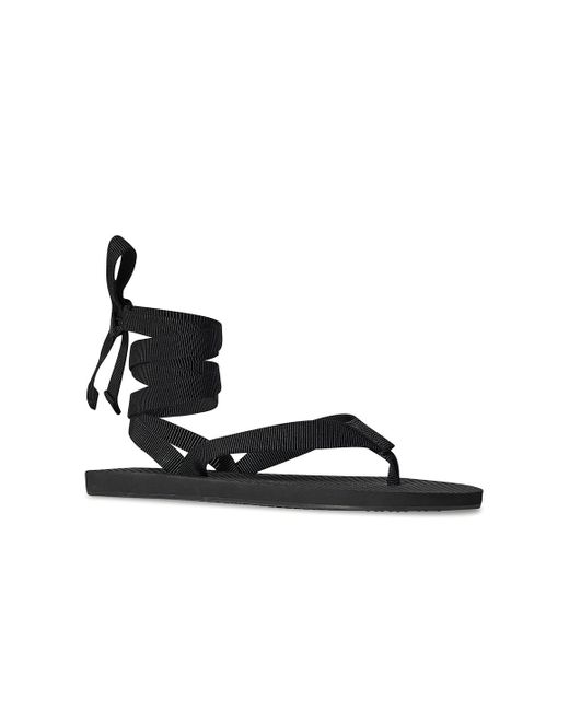 The Row Black Dune Knot Sandals