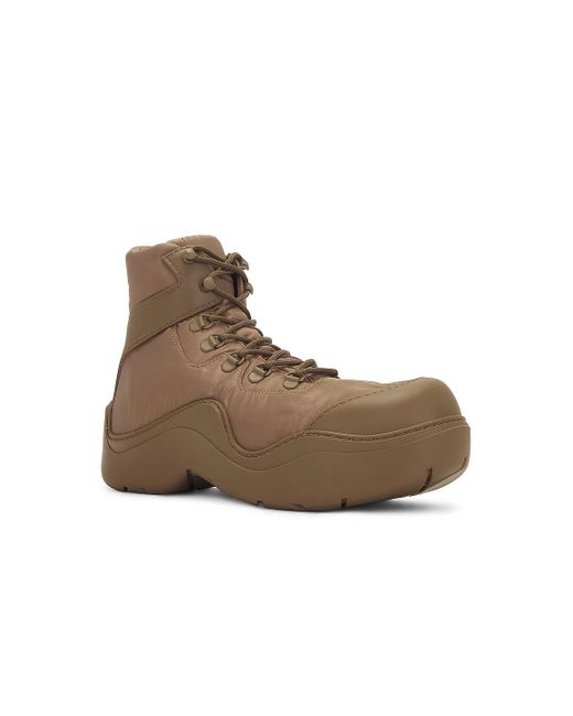 Bottega Veneta Brown Puddle Bomber Boot for men