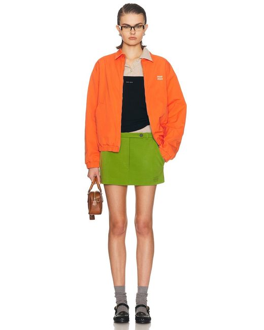 Miu Miu Orange Track Jacket