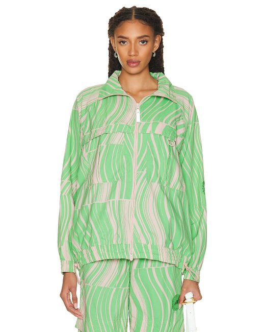 adidas By Stella McCartney True Casuals Woven Track Jacket in Green | Lyst