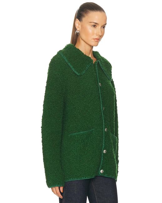 Bode Green Moppet Cardigan