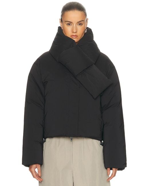 Alexander Wang Black Cropped Puffer Jacket