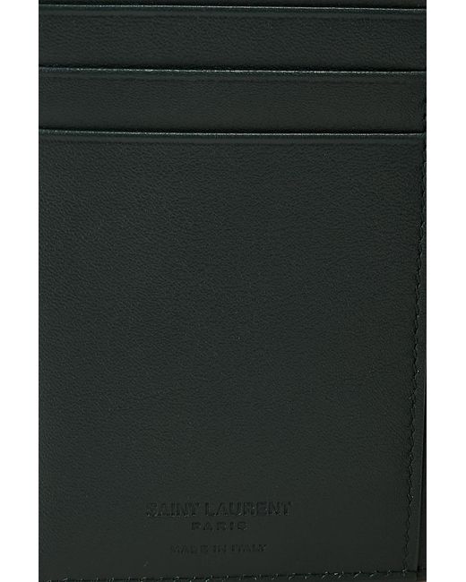 Saint Laurent Green Passport Case