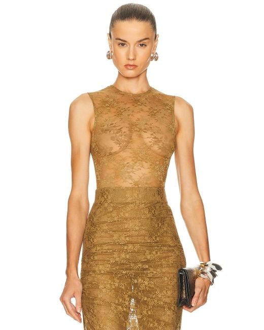 Alex Perry Green Sleeveless Bodysuit