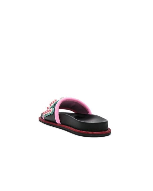 Fendi Fun Fair Logo Slides in Black Lyst