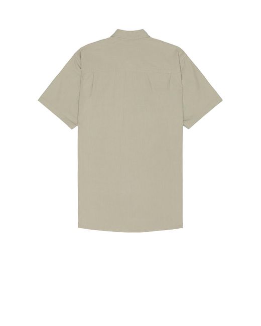 Snow Peak Gray Takibi Light Ripstop Short Sleeve Shirt for men