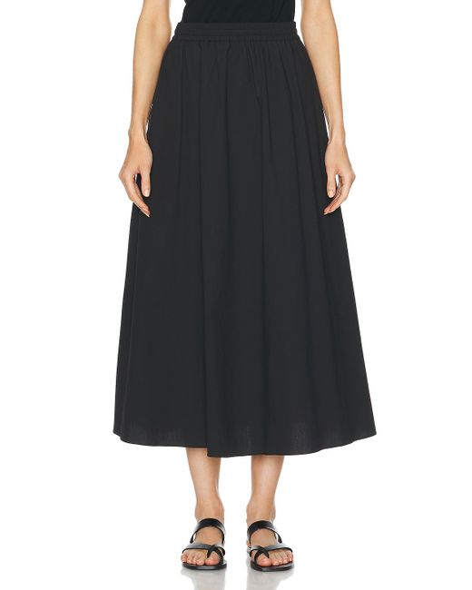 Matteau Black Relaxed Everyday Skirt