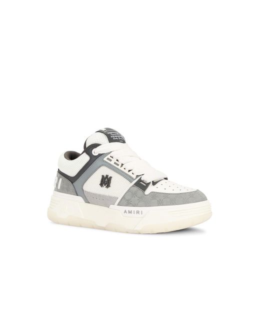 Amiri Gray Ma Quad Debossed Nubuck Ma-1 Sneaker for men