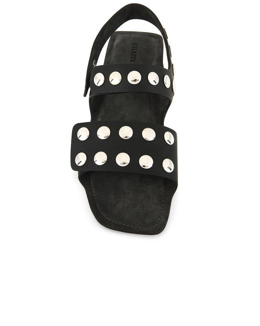 Khaite Black Boden Flat Sandal