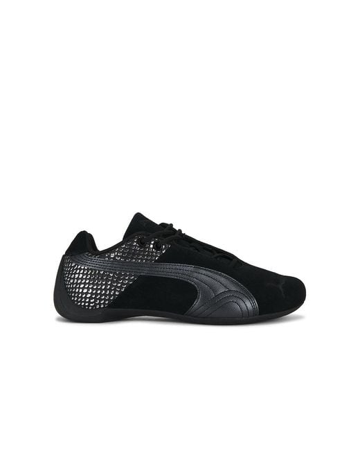 PUMA Black Sports Shoes "Future Cat Emboss"