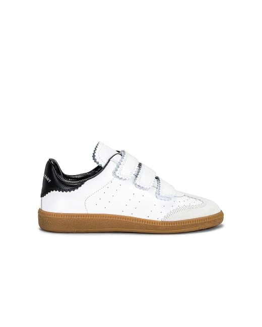 Isabel Marant Leather Beth Sneaker in White | Lyst