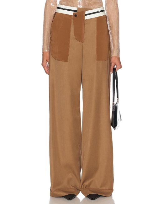 Monse Brown Inside Out Trouser