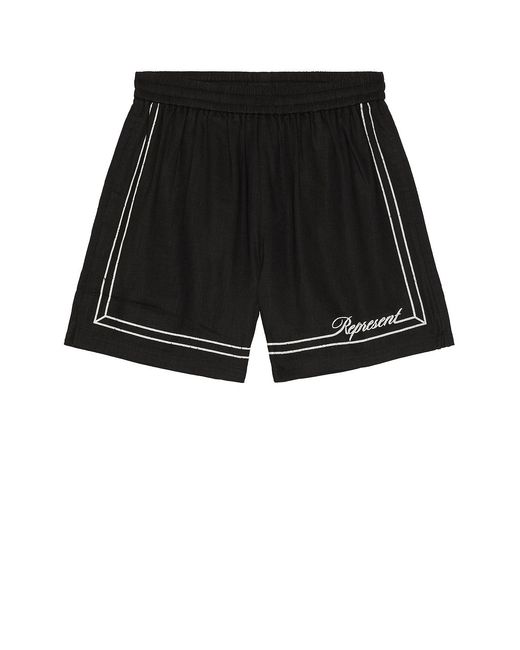 Represent Black Border Short for men
