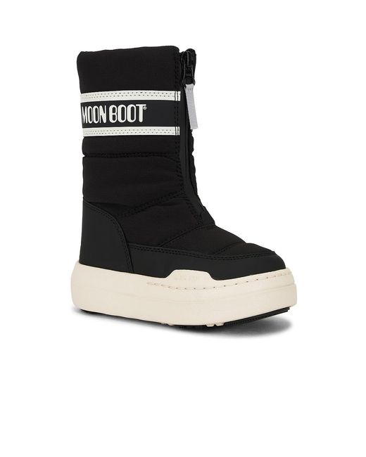 Moon Boot Black Junior Park Zip High Waterproof Boot