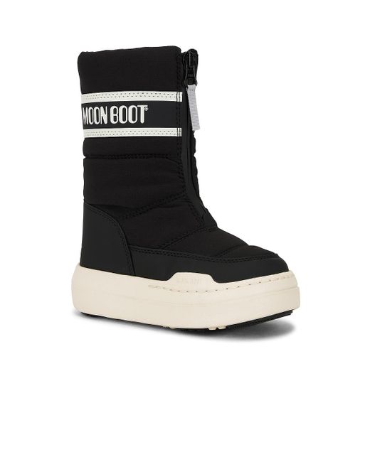Moon Boot Black Junior Park Zip High Waterproof Boot