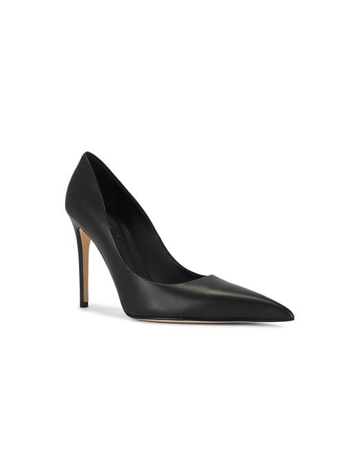 McQueen Black Leather Pump