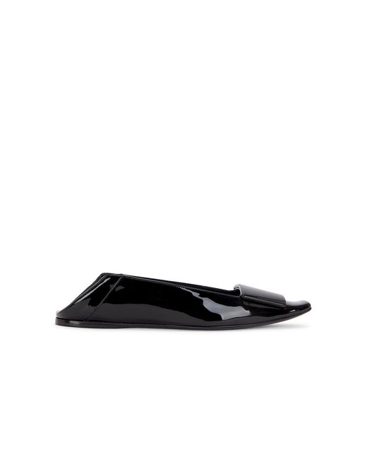 Saint Laurent Black Poppi Flat