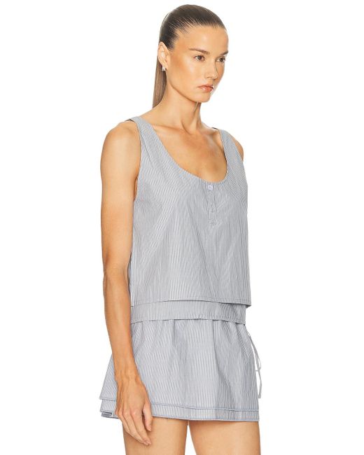 Deiji Studios White Layered Top