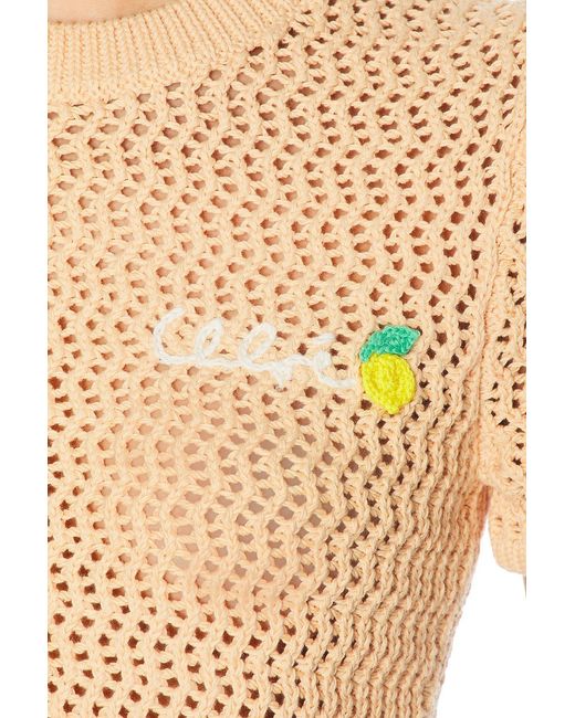 Chloé Multicolor Crochet Tee