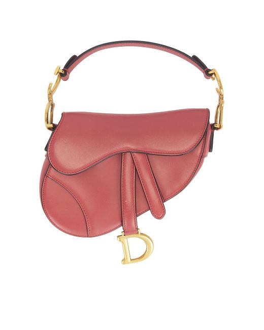 Dior Pink Mini Saddle Bag