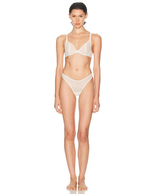 CUUP Multicolor Trellis Lace Thong