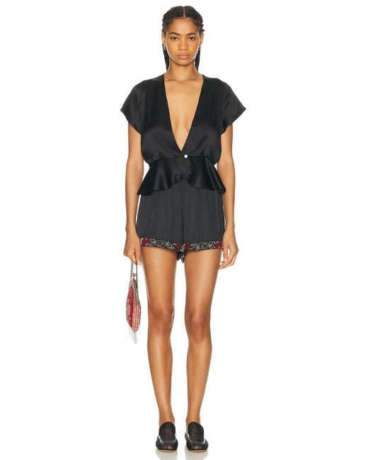 Bode Black Freya Top