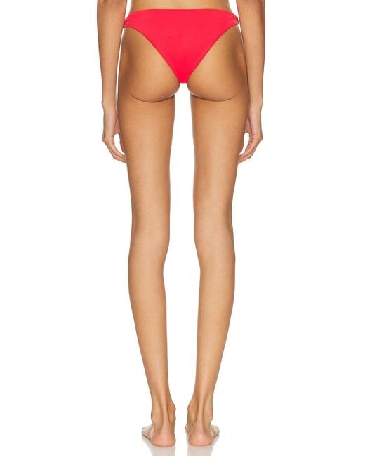 Ziah Orange Twisted Side Bikini Bottom